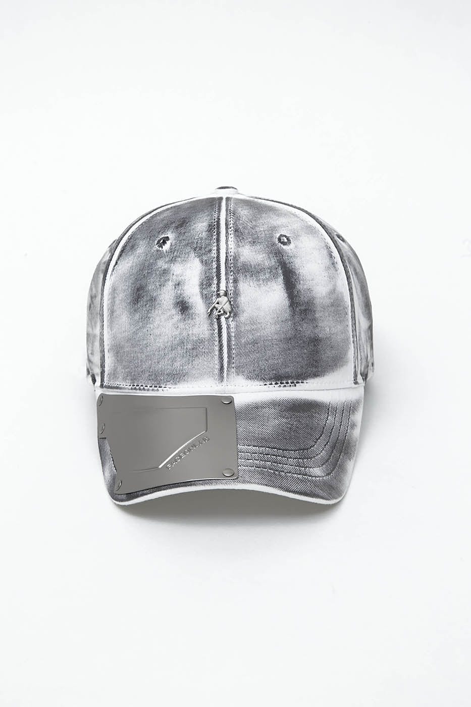 FACEONLAB Metal Plate LOGO Cap Grey