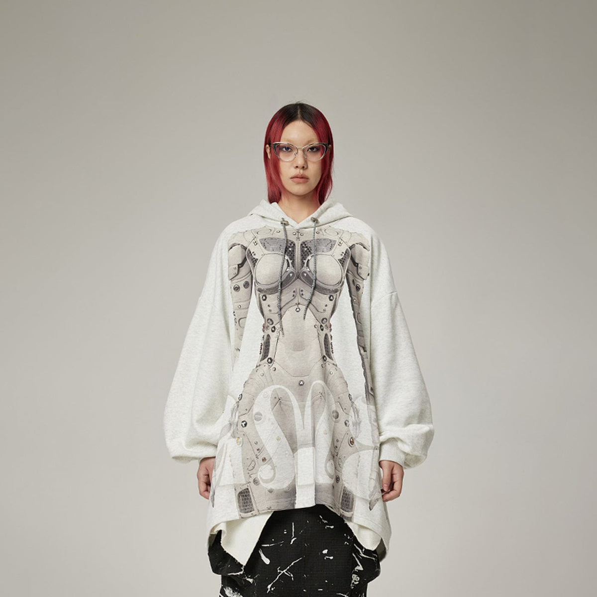 DAMAGE ASIA Ex Machina Graphics Oversized Hoodie
