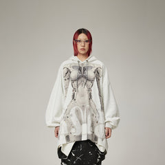 DAMAGE ASIA Ex Machina Graphics Oversized Hoodie