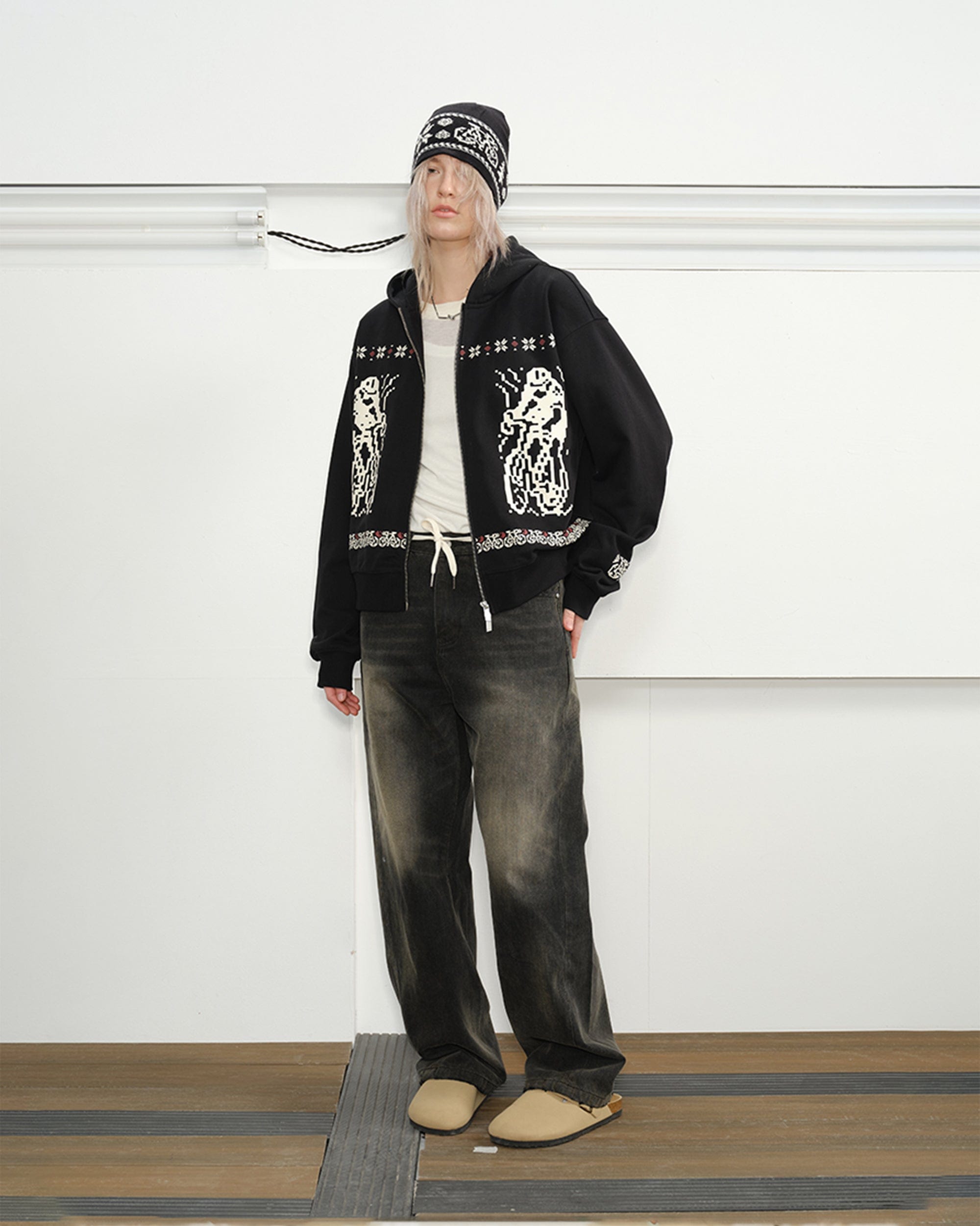 KREATE Bicycle Knitted Zip-Up Jacket