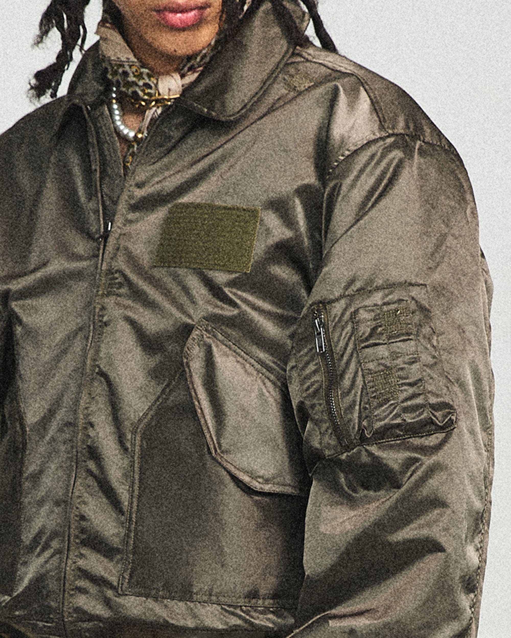STEEPC Camo MA2 Multi-Pocket Patchwork Reversible Jacket