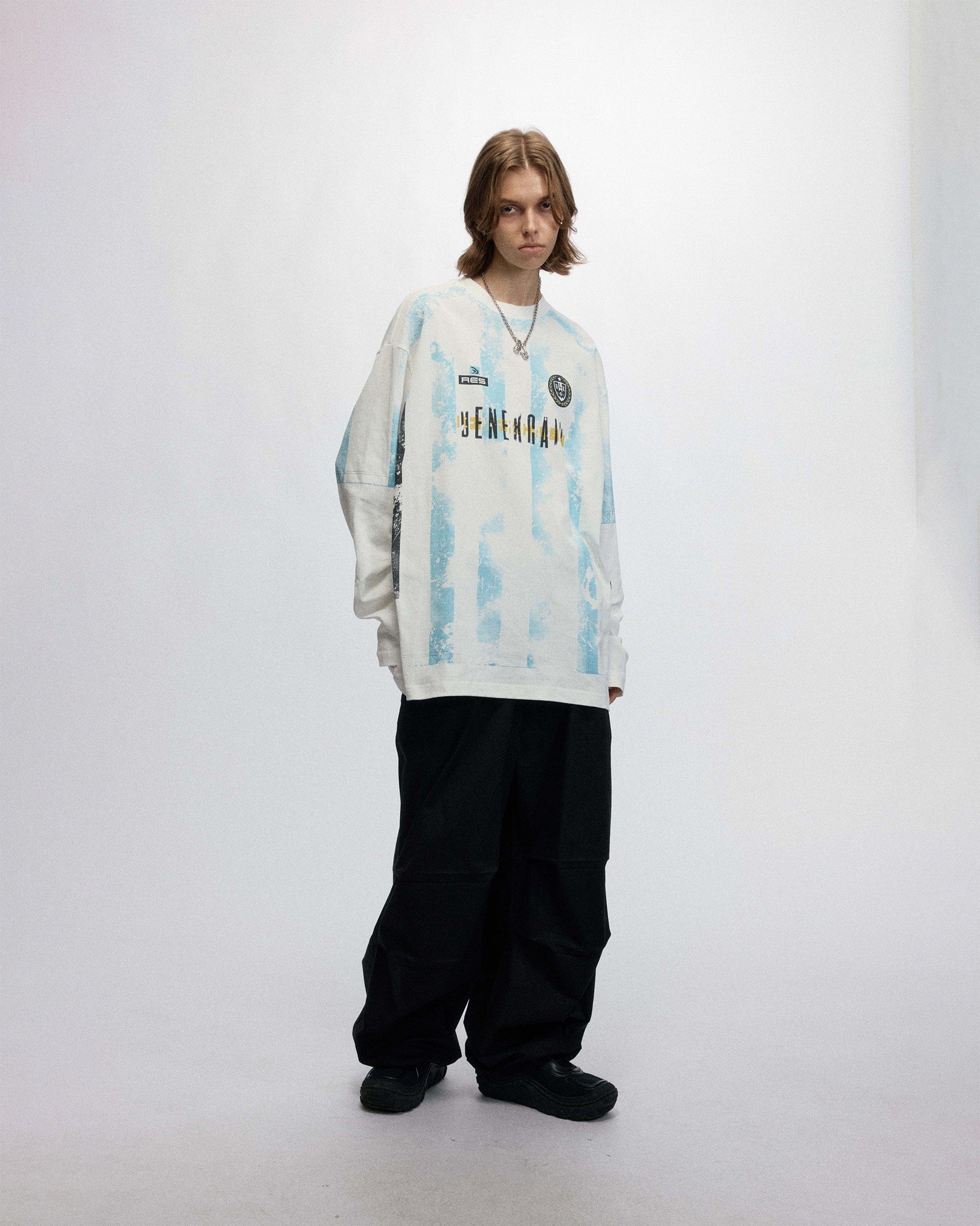 OVDY Retro Distressed Long-Sleeve Jersey