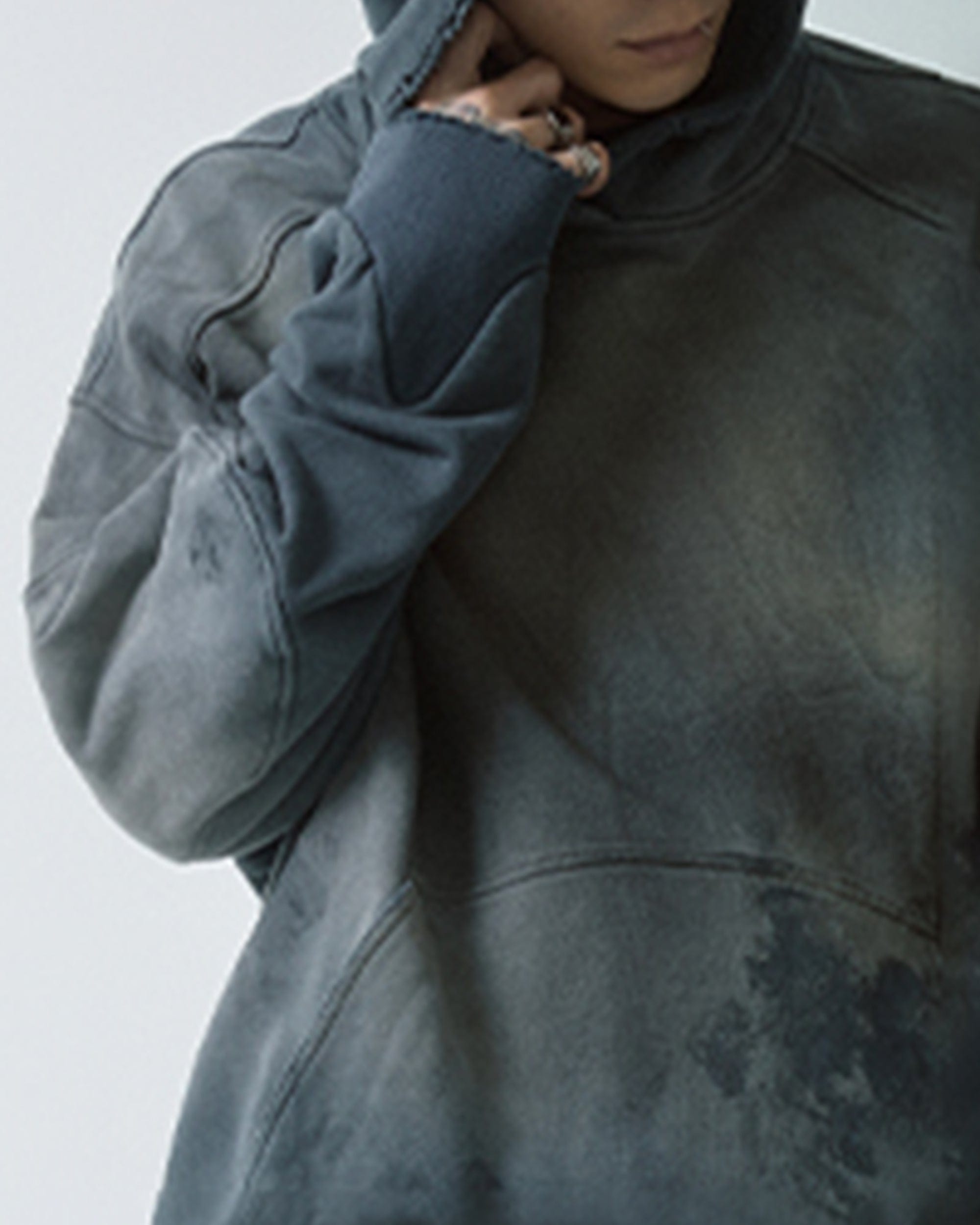 F2CE Distressed Spliced Hoodie