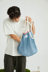 ONADAILYBASIS Sunset Mesh Tote with Contrast Inner Pouch