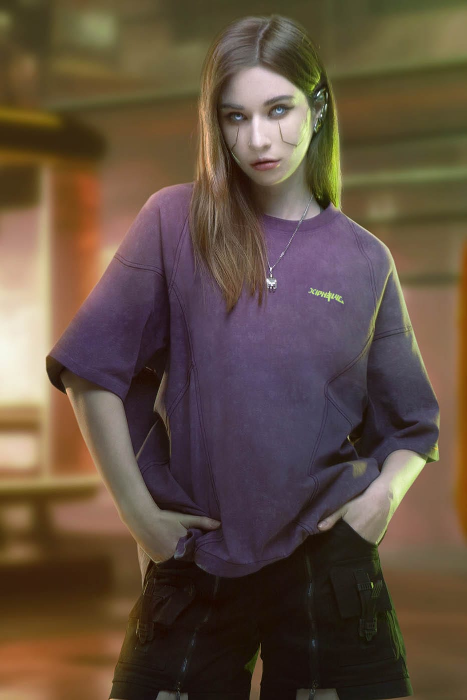XIPHEVIL Spliced Luminescence LOGO T-Shirt