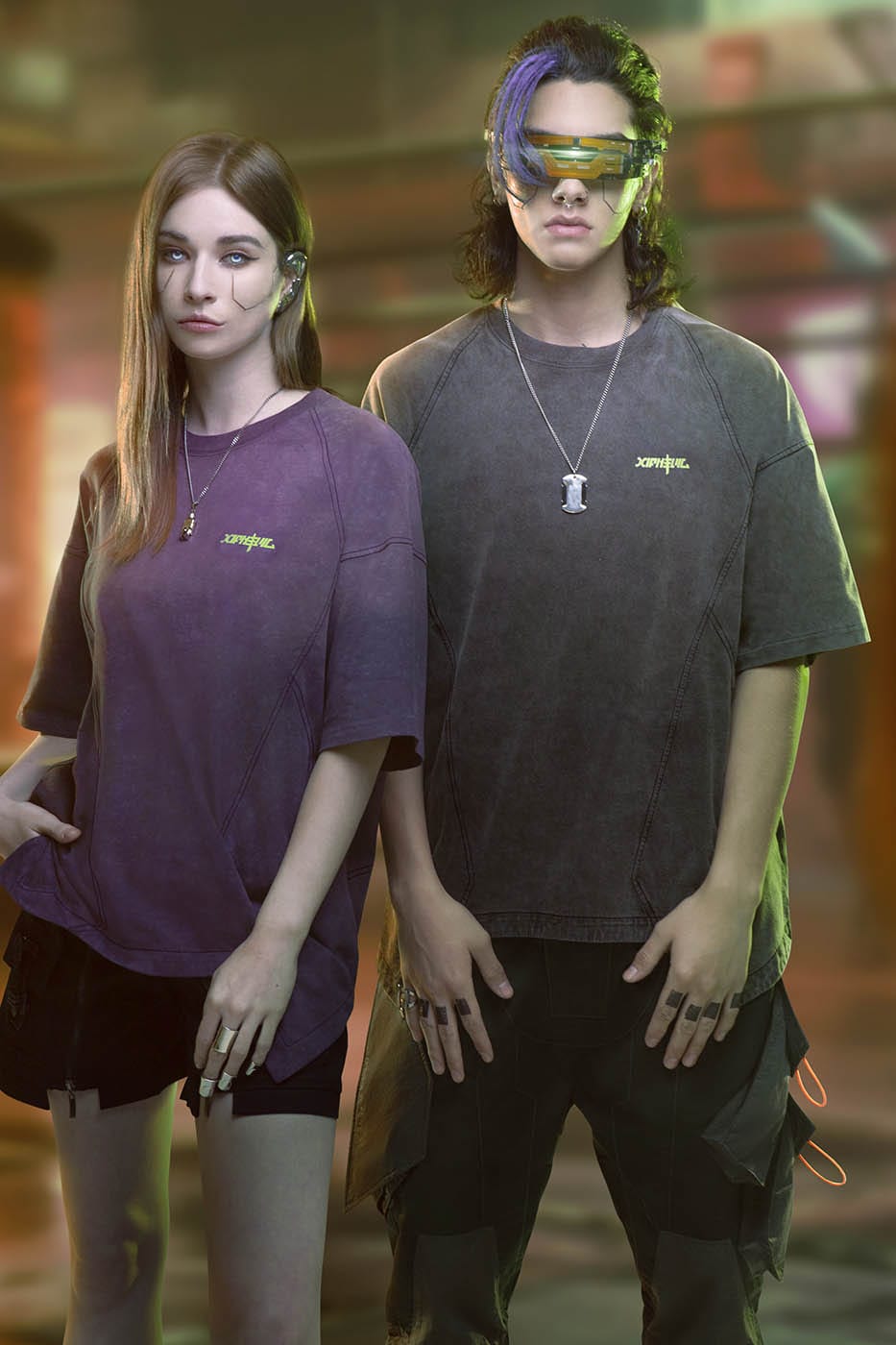 XIPHEVIL Spliced Luminescence LOGO T-Shirt