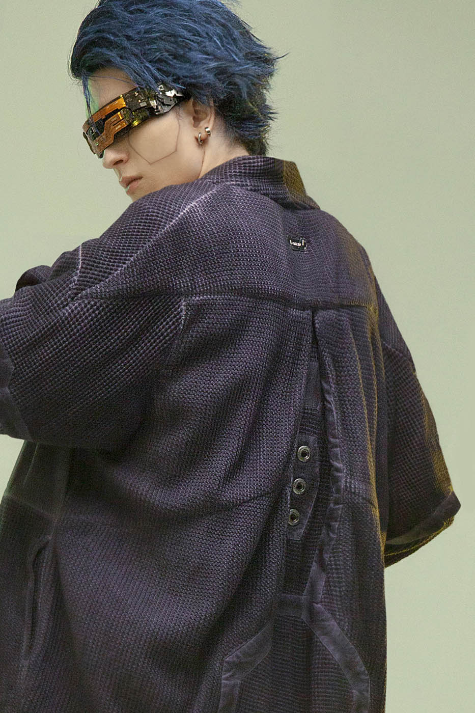 XIPHEVIL Cyberpunk Double-Layer Taoist Robe