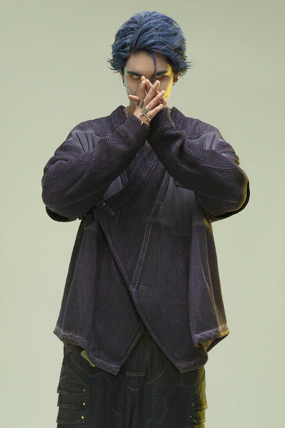 XIPHEVIL Cyberpunk Double-Layer Taoist Robe