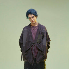XIPHEVIL Cyberpunk Double-Layer Taoist Robe