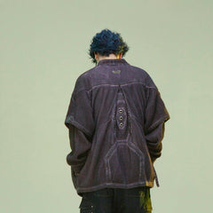 XIPHEVIL Cyberpunk Double-Layer Taoist Robe