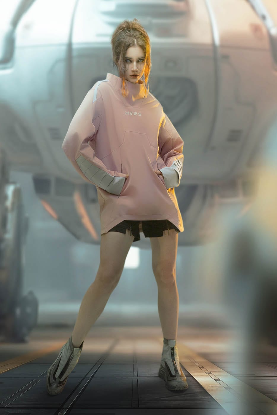 XIPHEVIL Space-Suit Deconstructed Pullover