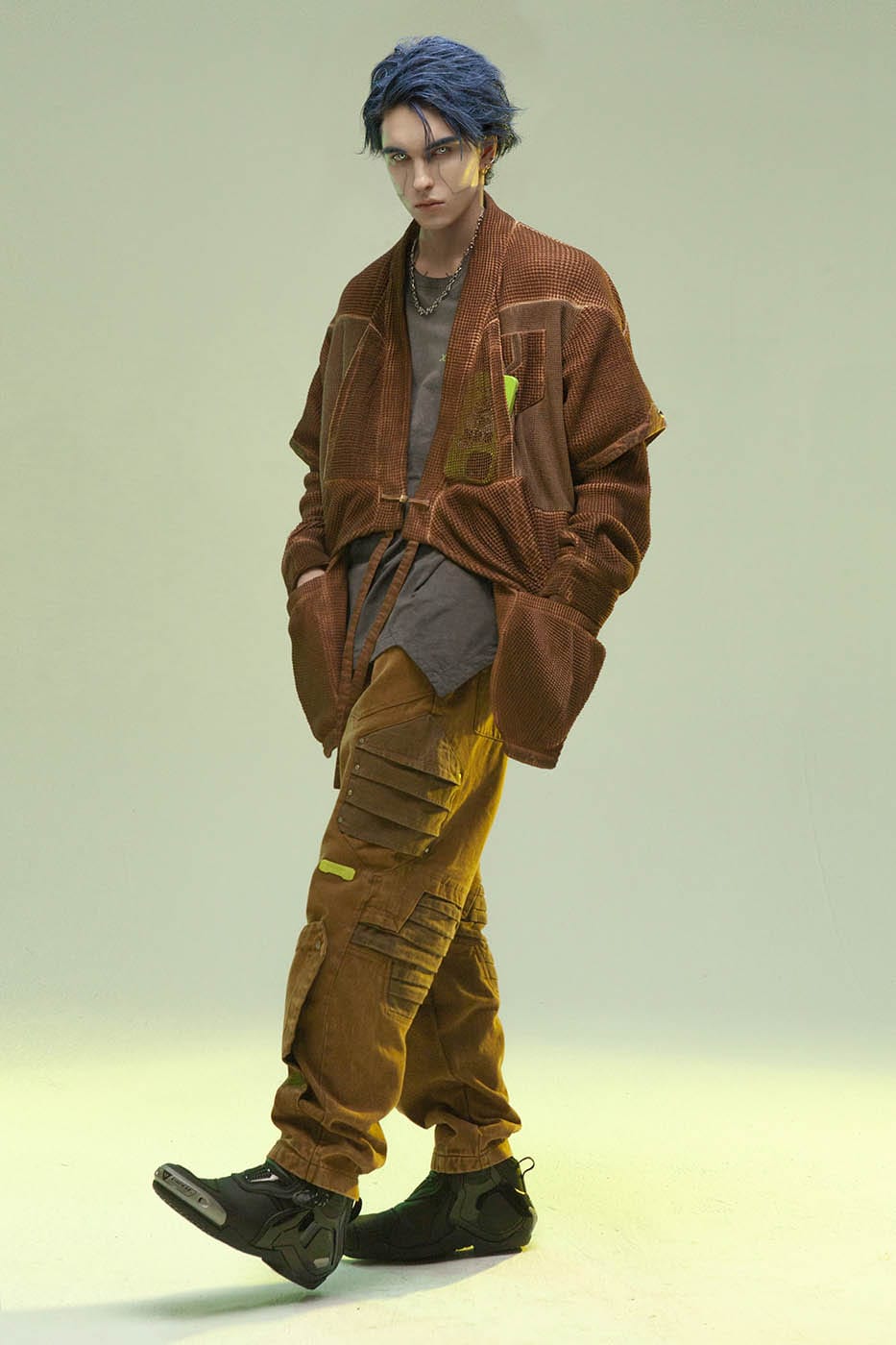 XIPHEVIL Cyberpunk Double-Layer Taoist Robe
