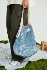 ONADAILYBASIS Sunset Mesh Tote with Contrast Inner Pouch