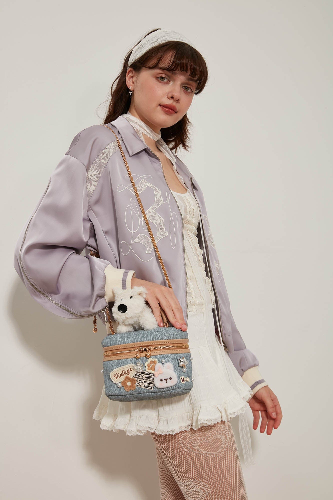 BLING BOX Westie Cosmetic Case Crossbody Bag