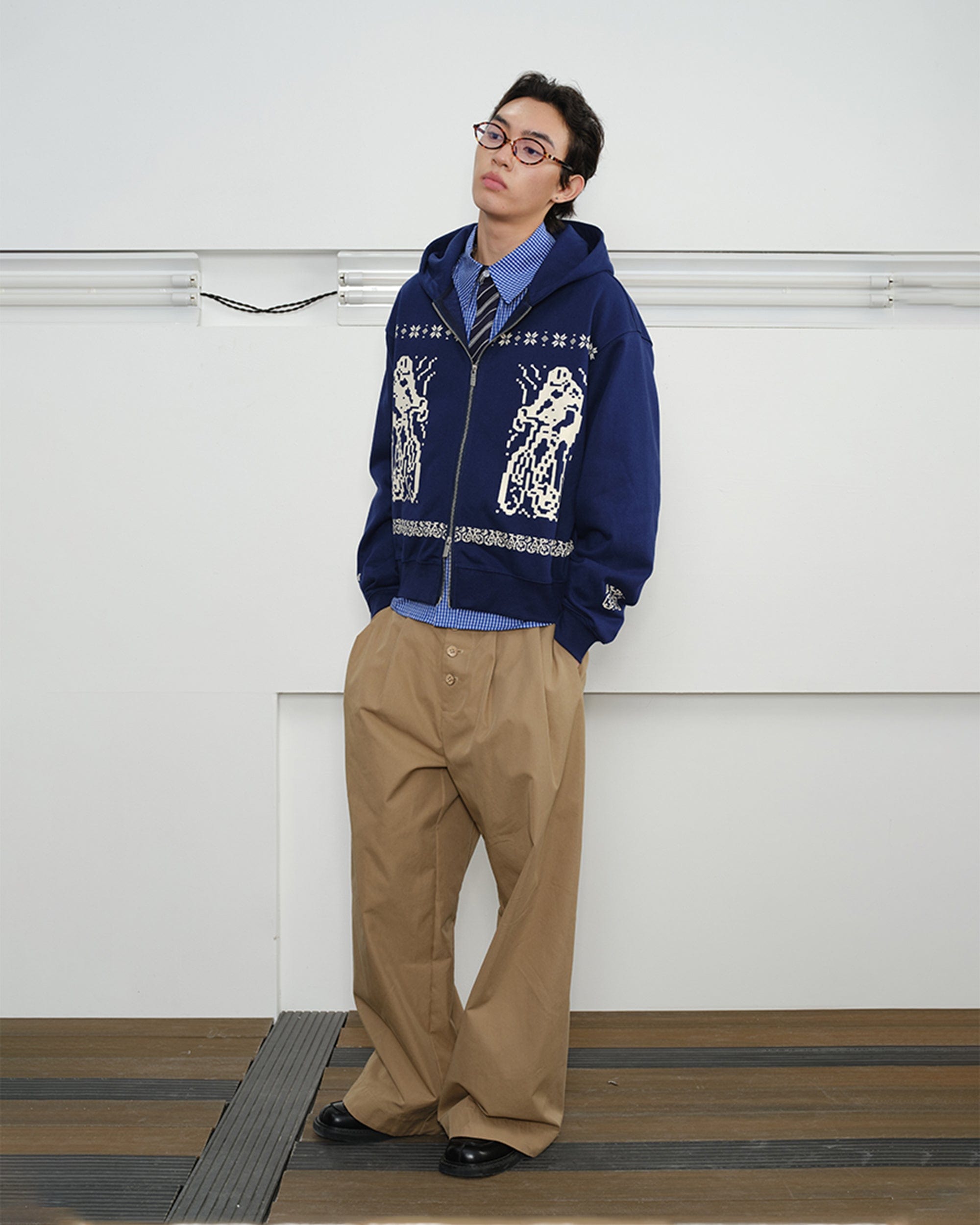 KREATE Bicycle Knitted Zip-Up Jacket
