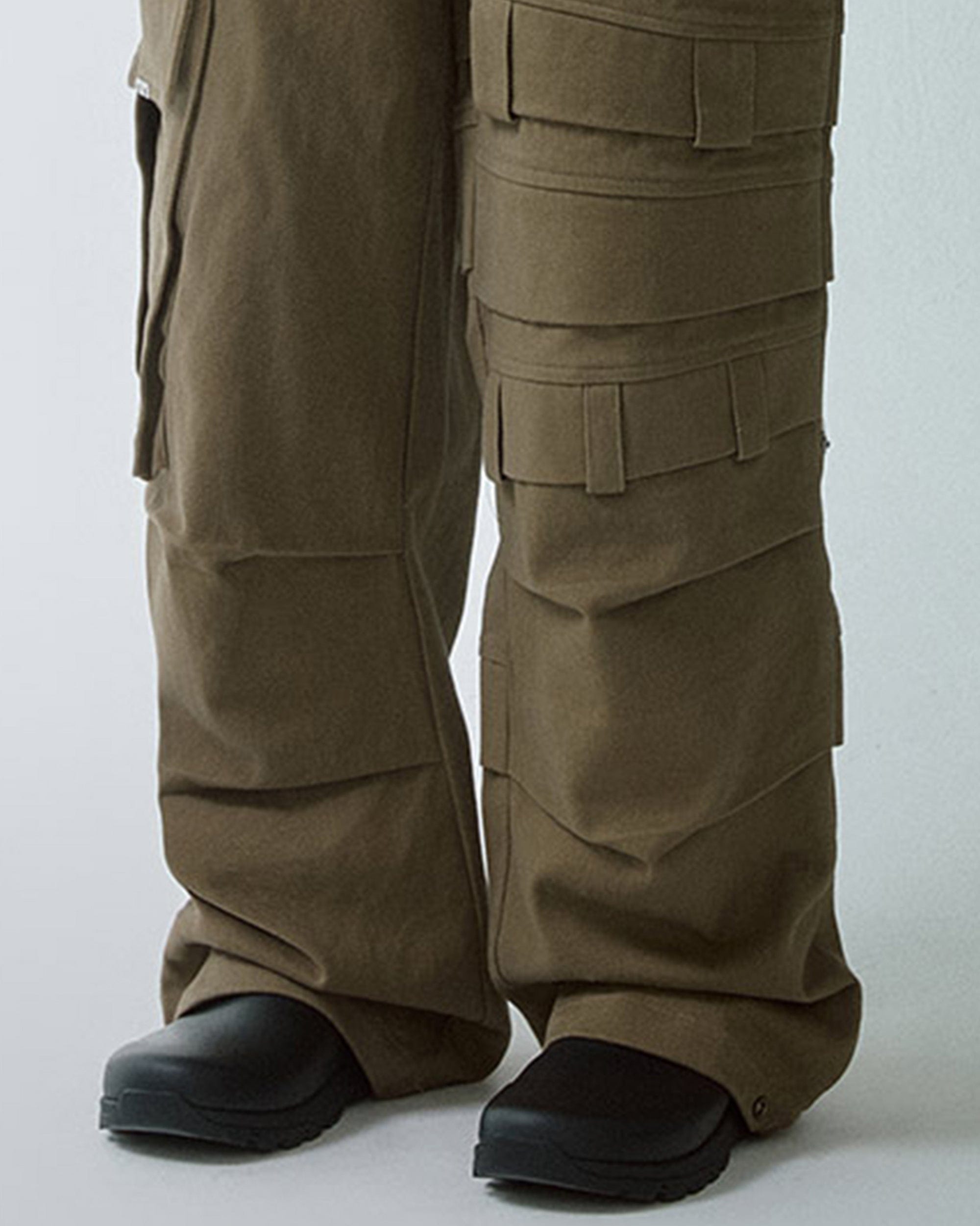F2CE Asymmetrical Crinkled Cargo Pants