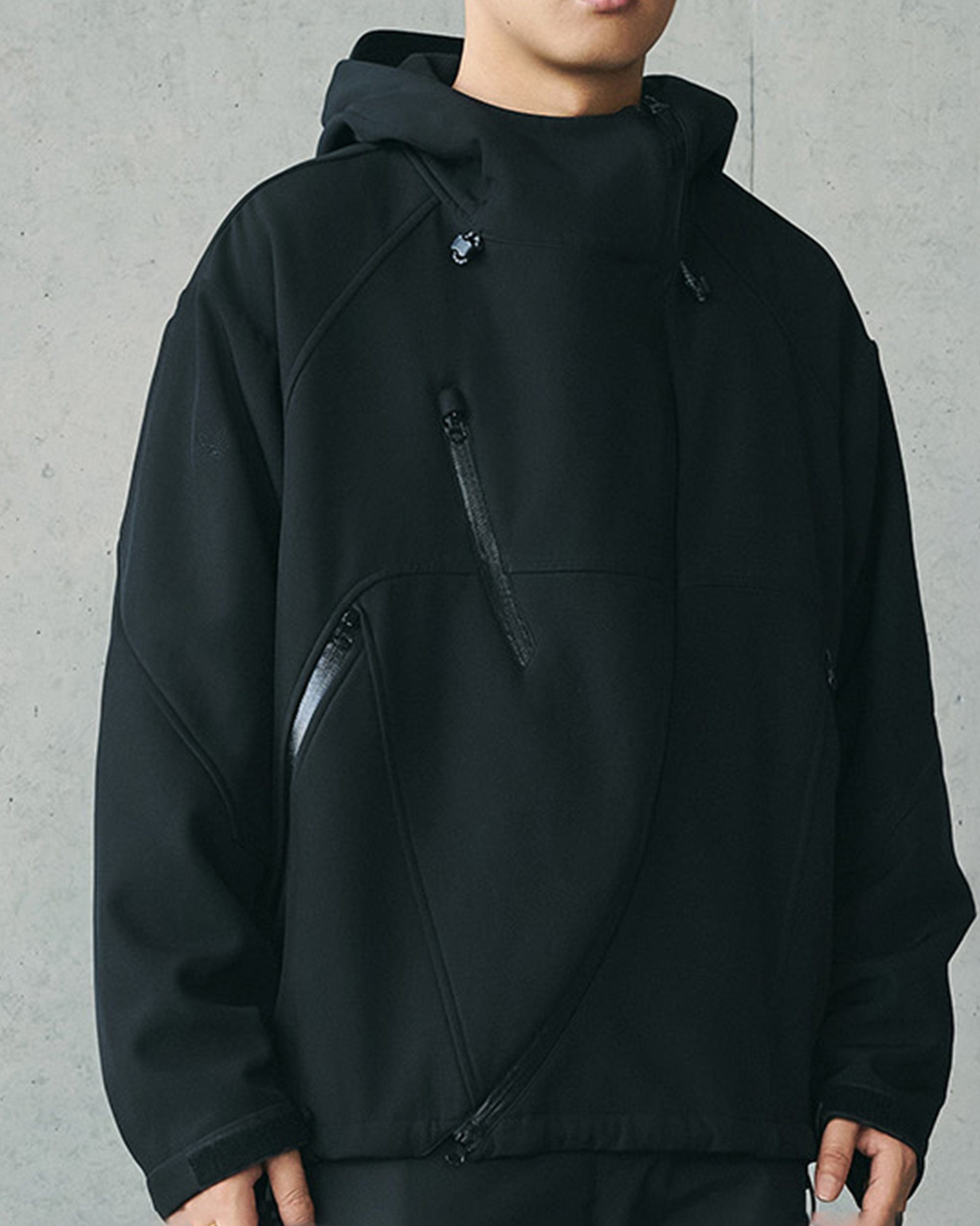 ENSHADOWER Deconstructed Asymmetrical Windbreaker