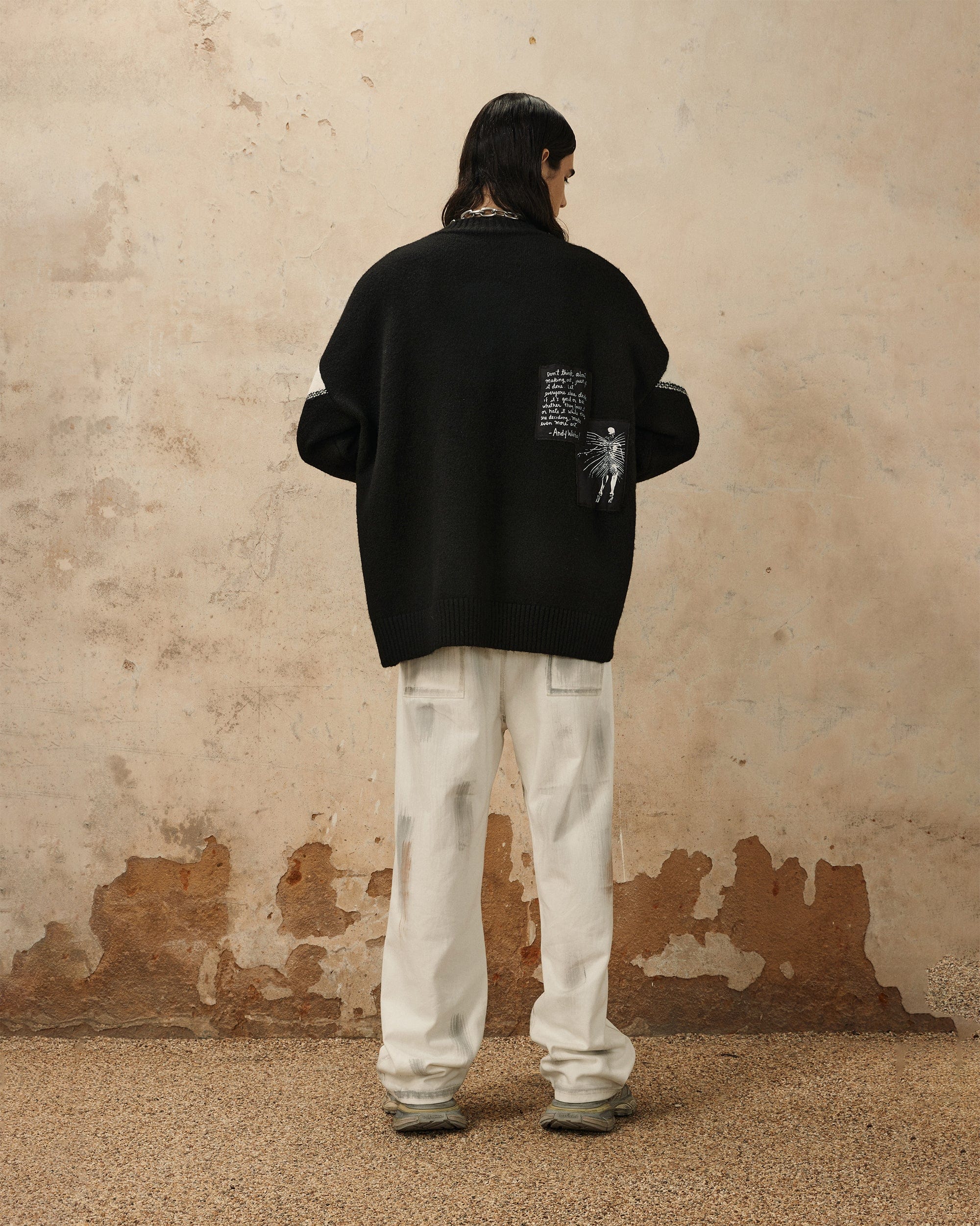 OVDY Color-Blocked Patchwork Sweater