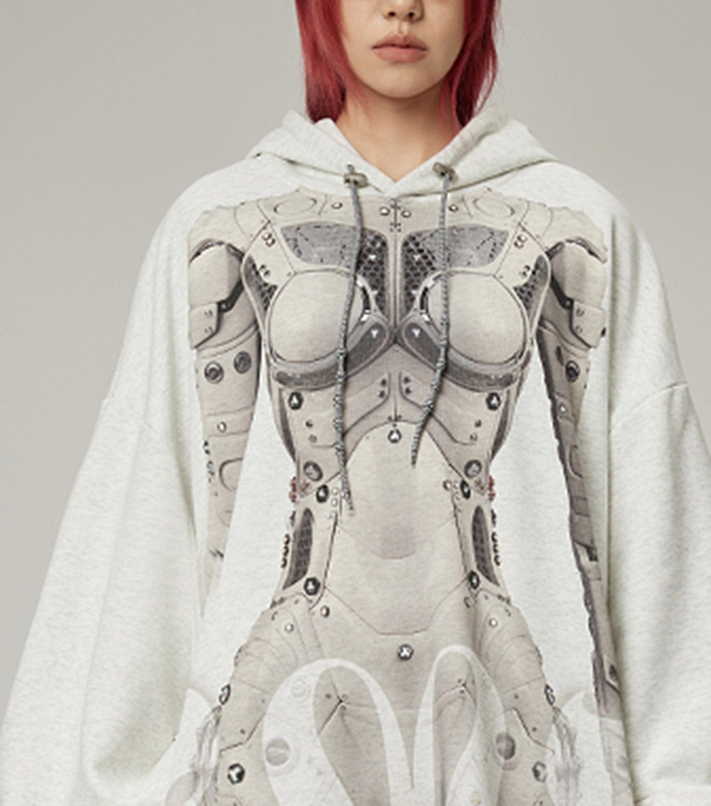 DAMAGE ASIA Ex Machina Graphics Oversized Hoodie