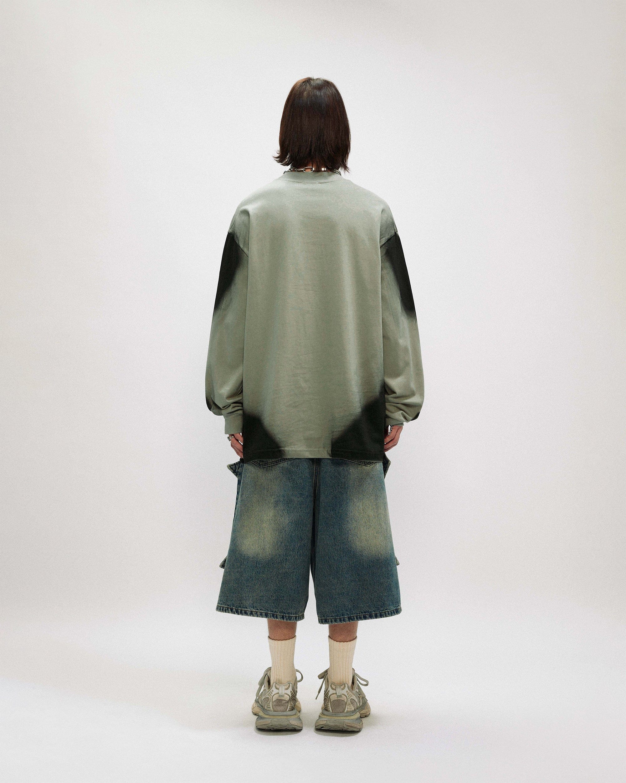 OVDY Unloose Ink Gradient Long-Sleeve Tee