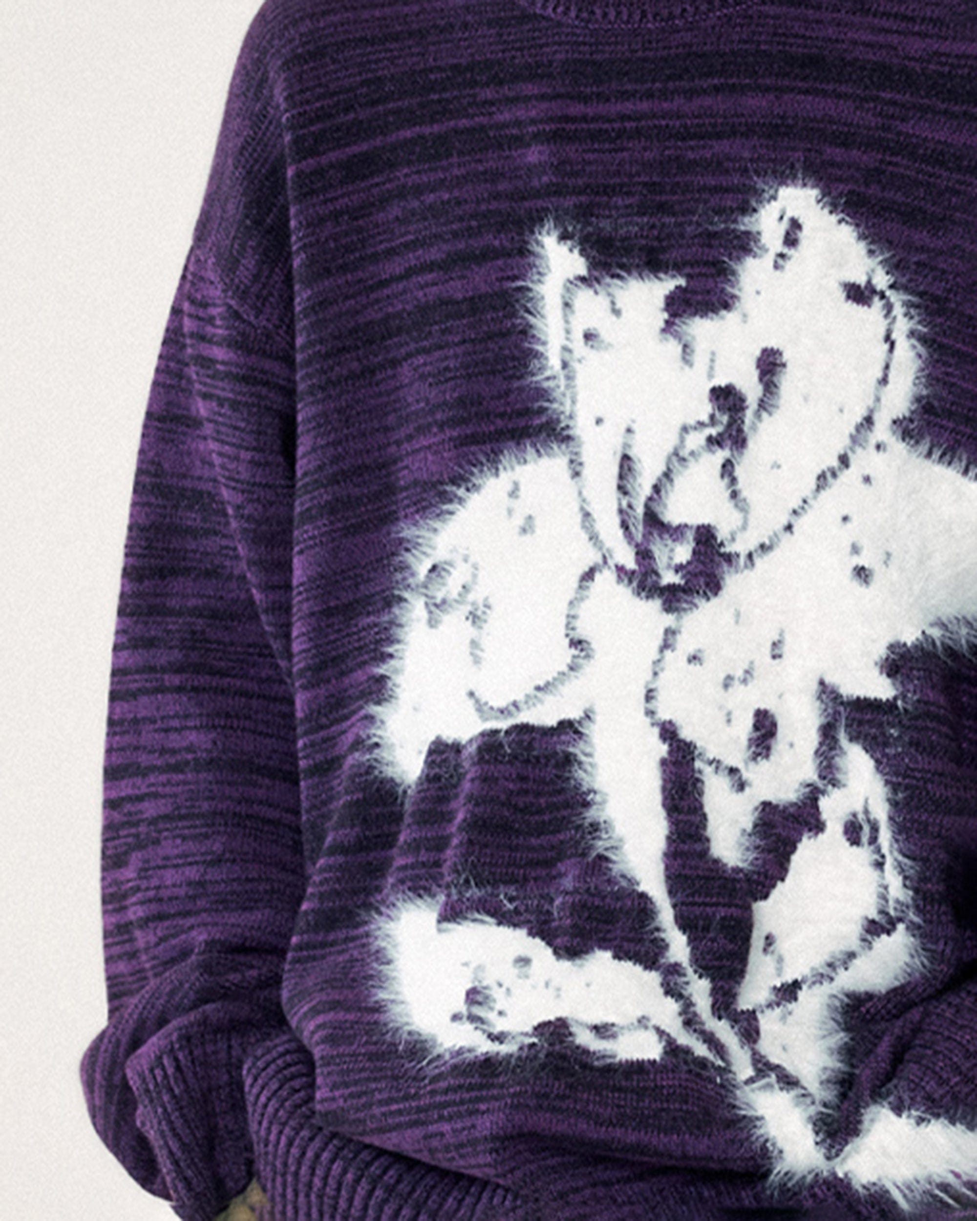 1997 POSTOFFICE Modern Knitted Lotus Sweatshirt
