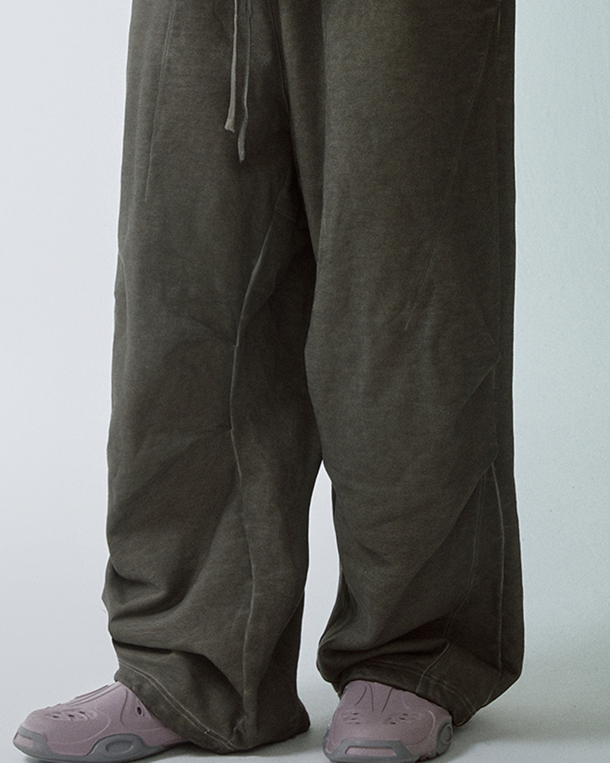 F2CE Retro Deconstructed Crinkled Pants