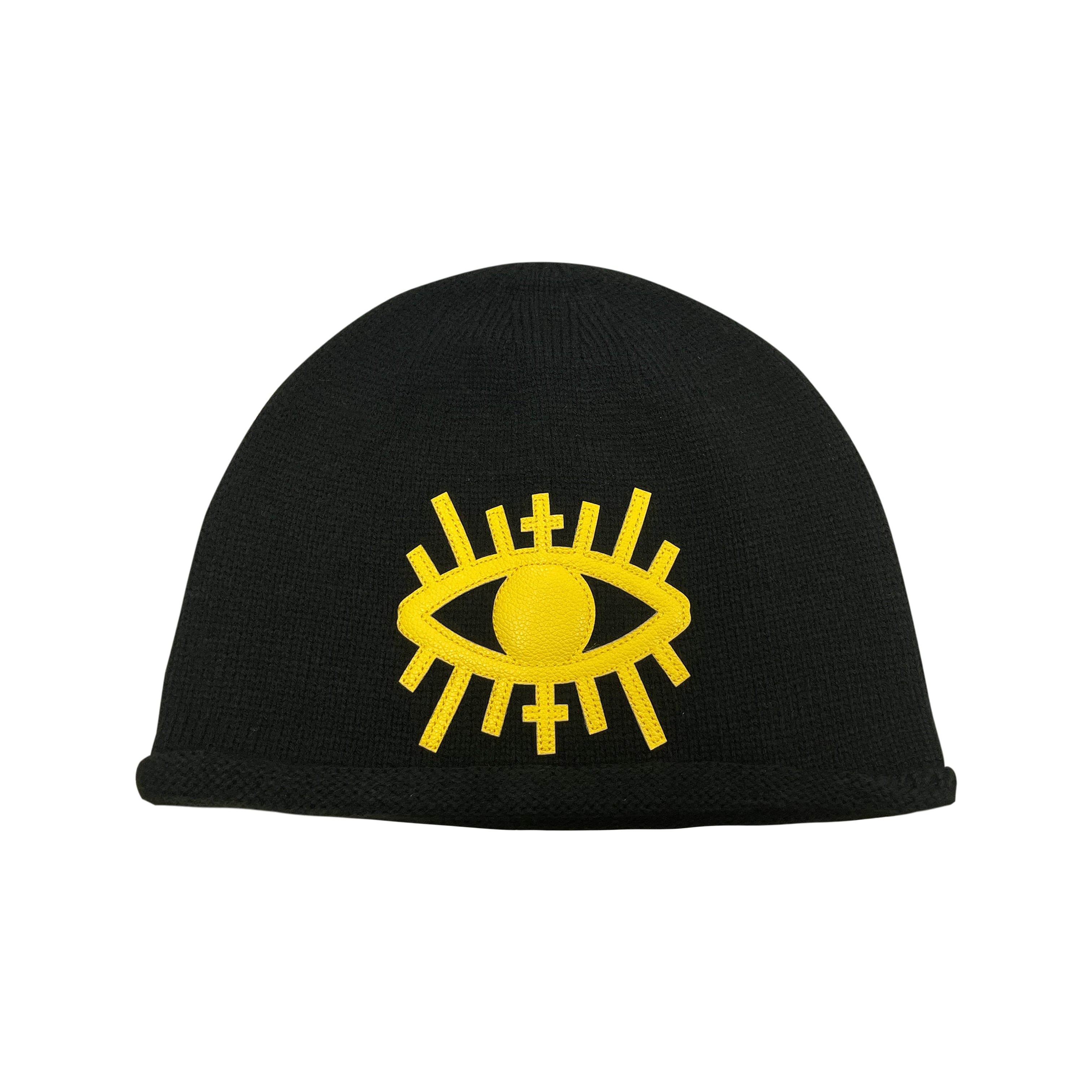 PHANTOMHUNTER Embroidery Eye Patchwork Beanie