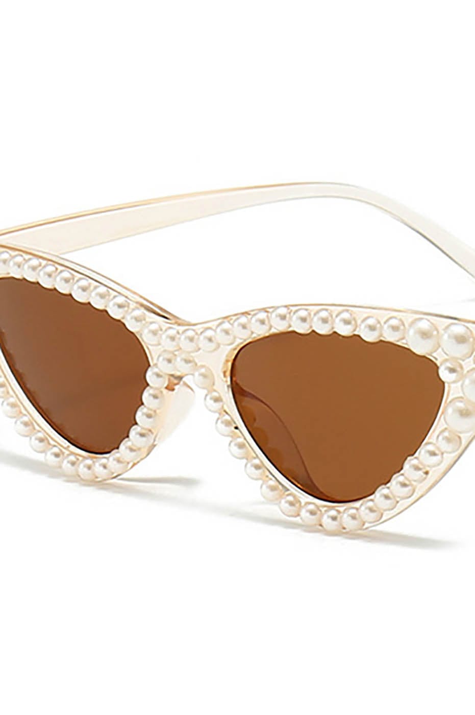 DAMAGE ASIA OPTICALS Pearl-Embellished Cat-Eye Sunglasses
