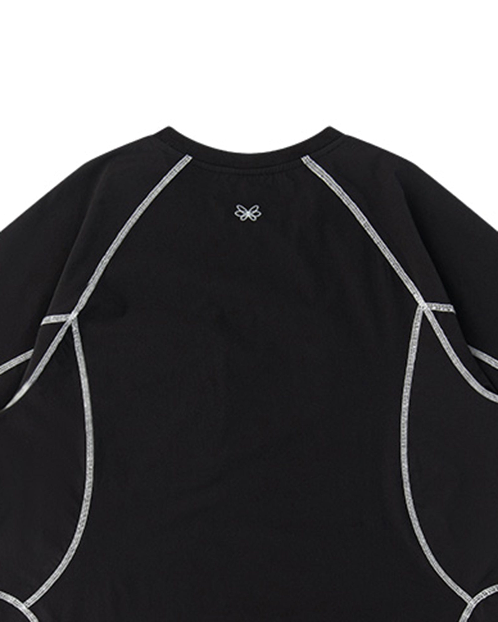 ENSHADOWER Modern Contour Stitches Pocket T-Shirt