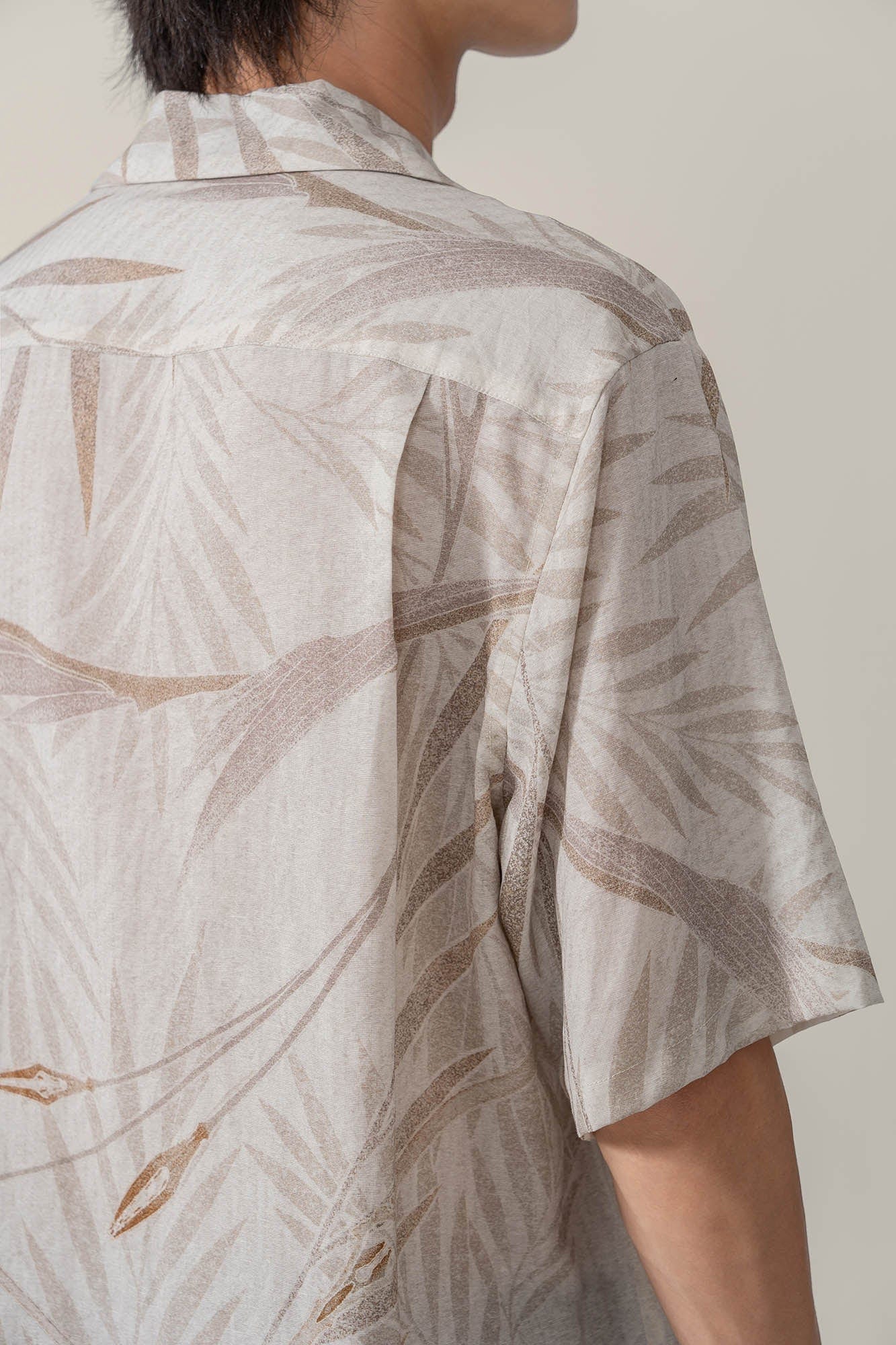 MOITIEDEPETALE Retro Foliage Half Shirt