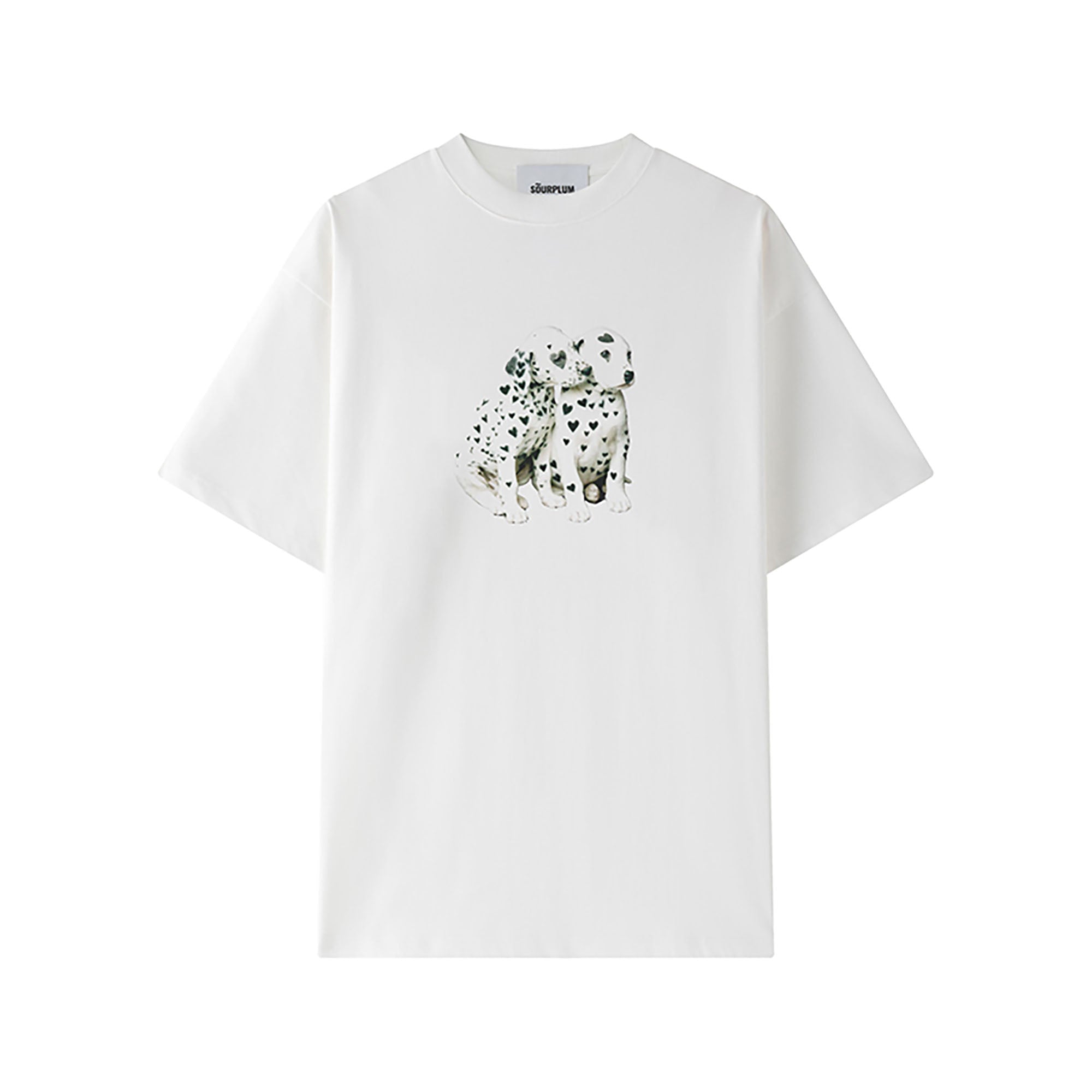 SOURPLUM Heart Dalmatian Graphic T-Shirt
