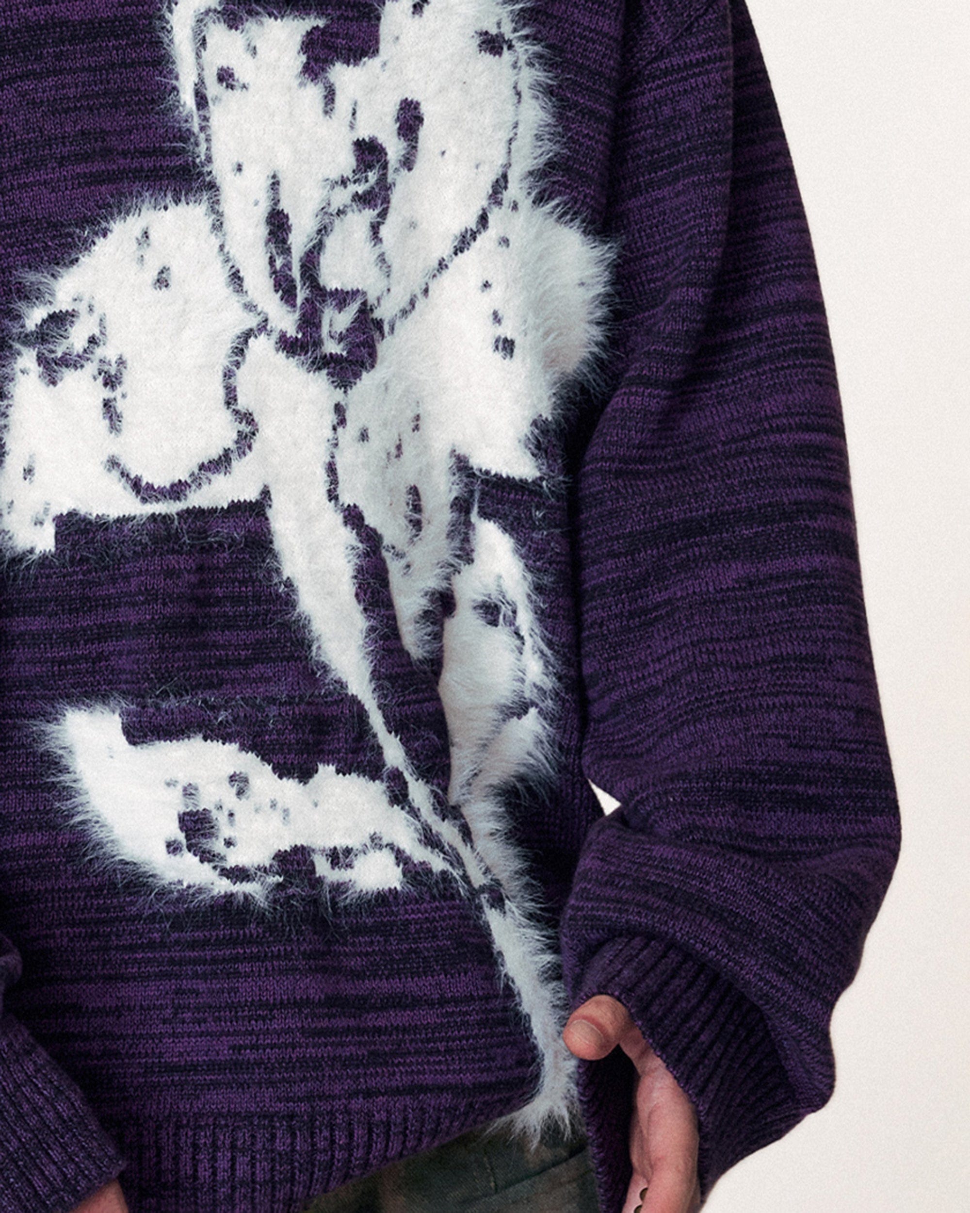 1997 POSTOFFICE Modern Knitted Lotus Sweatshirt