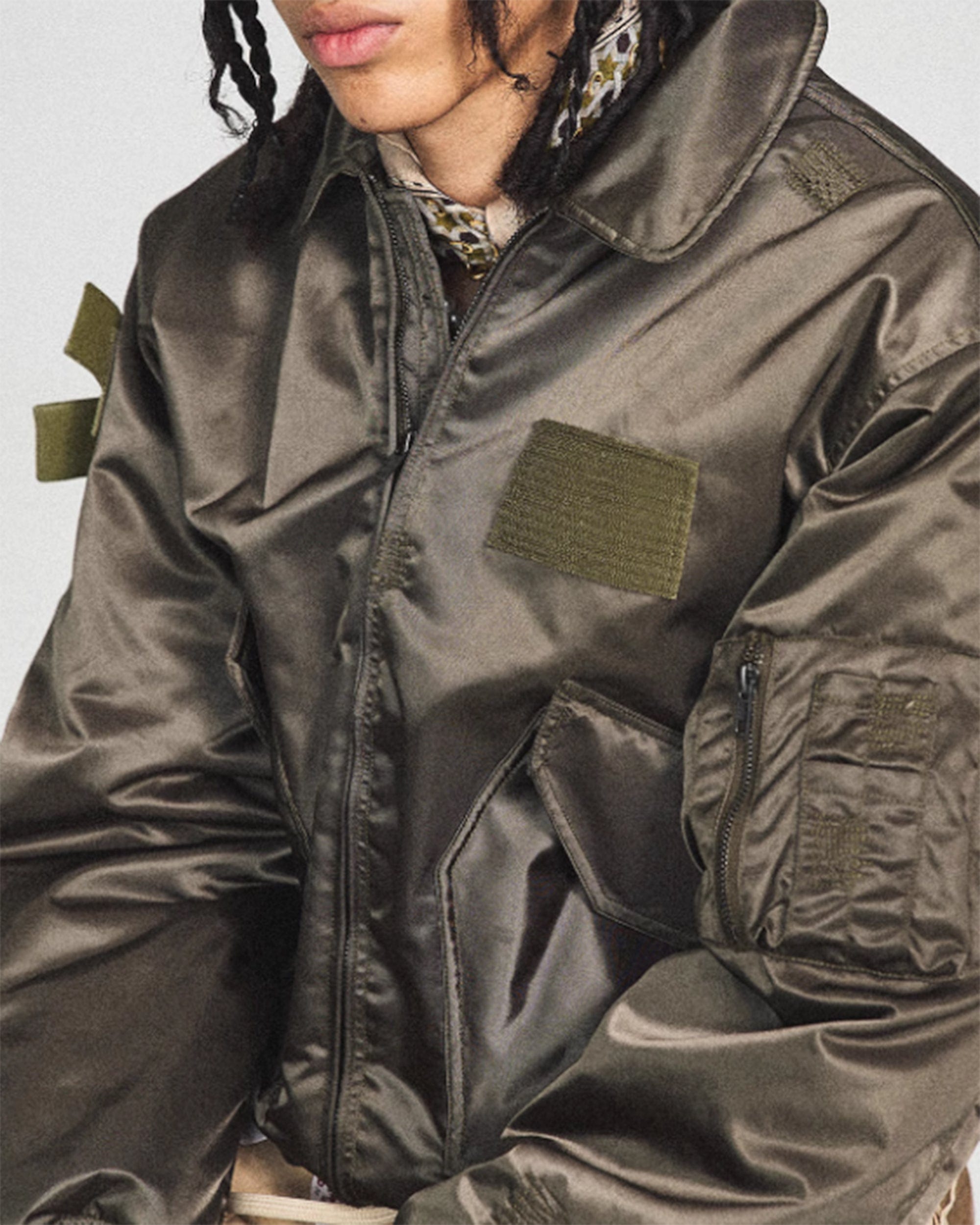 STEEPC Camo MA2 Multi-Pocket Patchwork Reversible Jacket