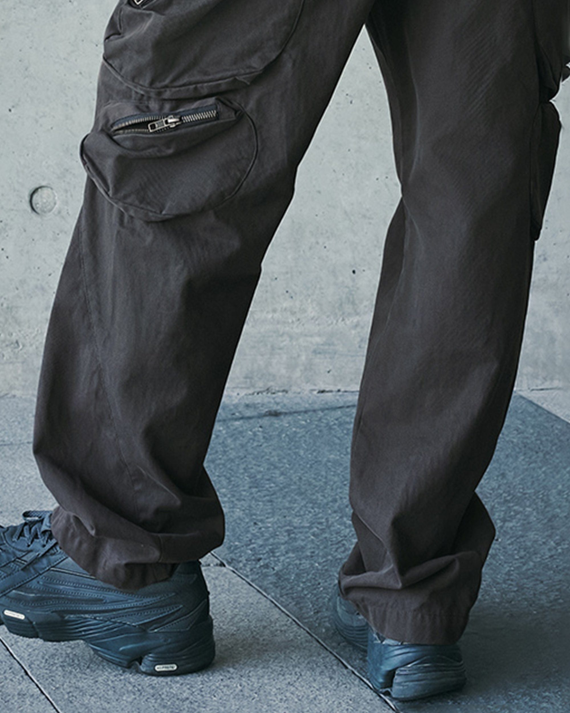 ENSHADOWER Modern Pleated Zipper Tactical Cargo