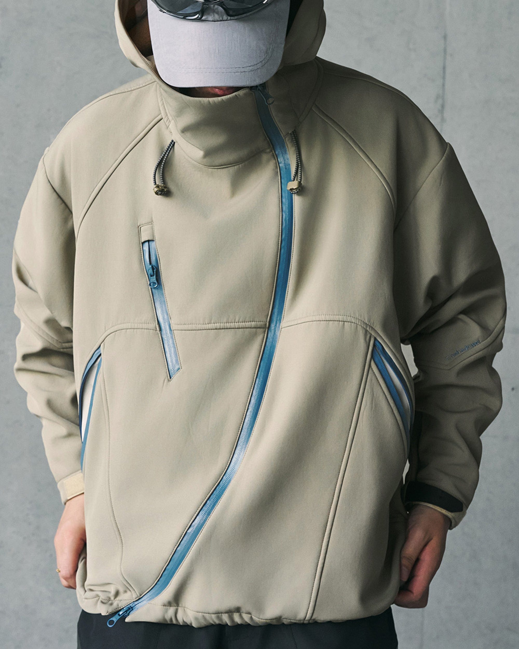 ENSHADOWER Deconstructed Asymmetrical Windbreaker