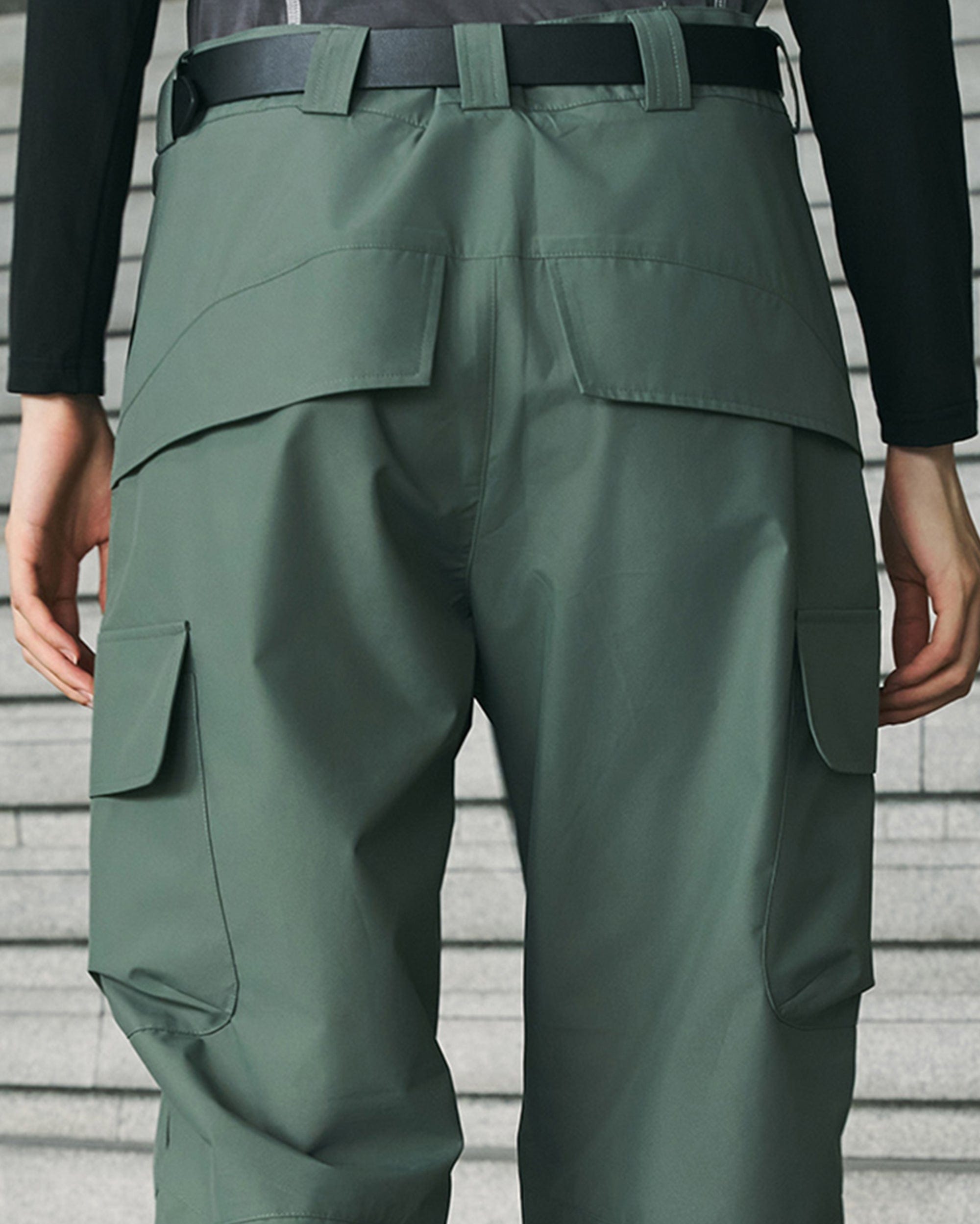 ENSHADOWER Waterproof Pleated Spliced Multi-pocket Pants