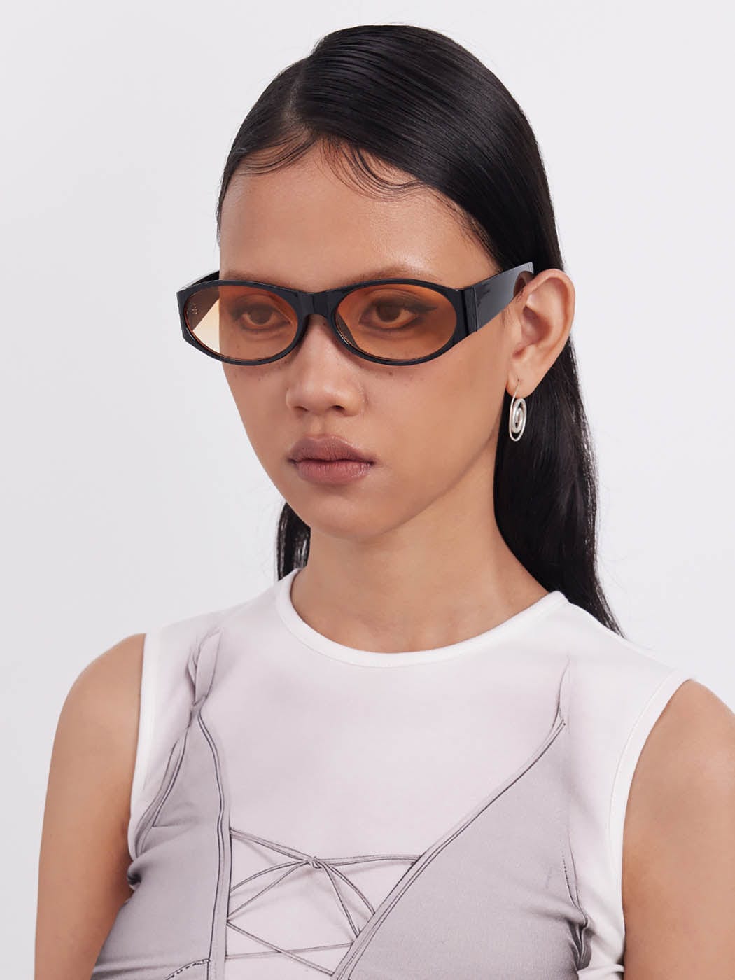 DAMAGE ASIA OPTICALS Classic Oval Sunglasses