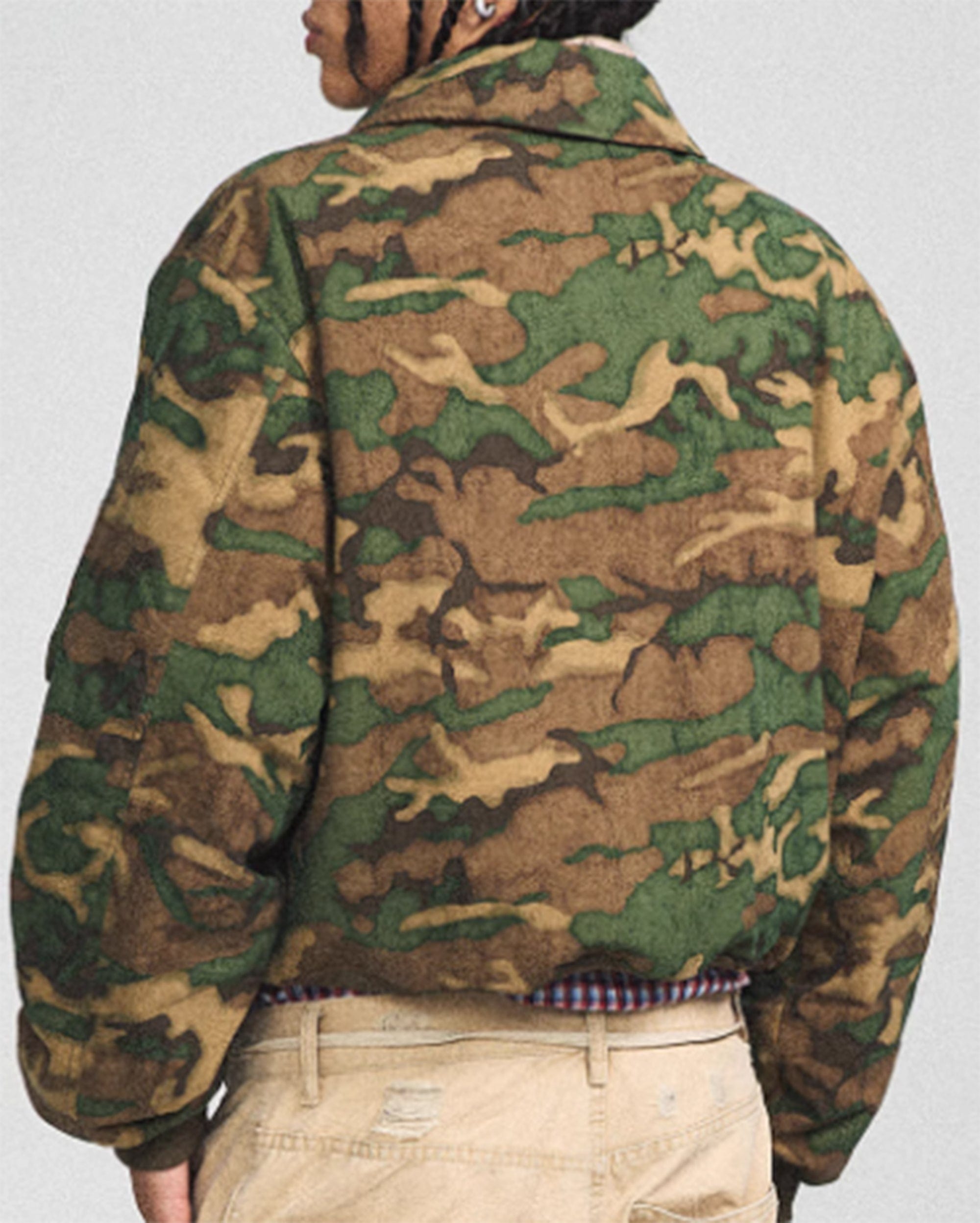 STEEPC Camo MA2 Multi-Pocket Patchwork Reversible Jacket