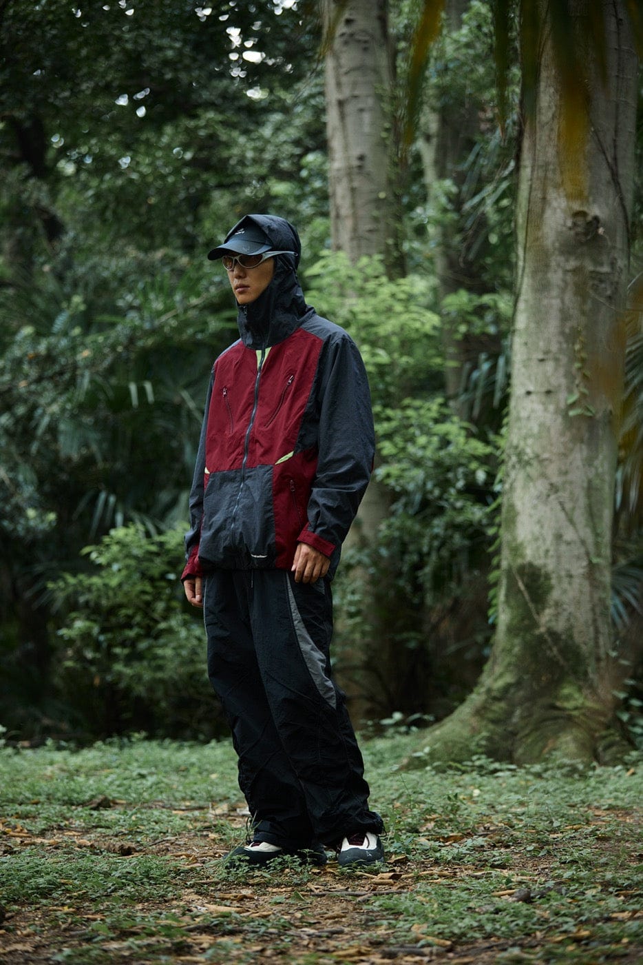 ENSHADOWER 10th Anniversary Spliced Contrasted Windbreaker