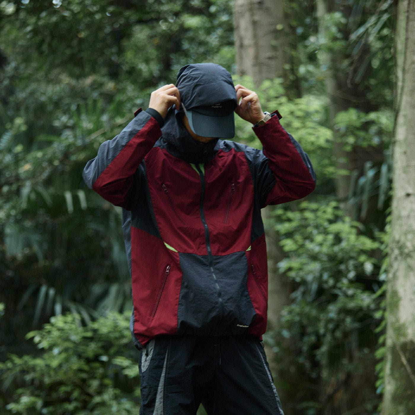 ENSHADOWER 10th Anniversary Spliced Contrasted Windbreaker