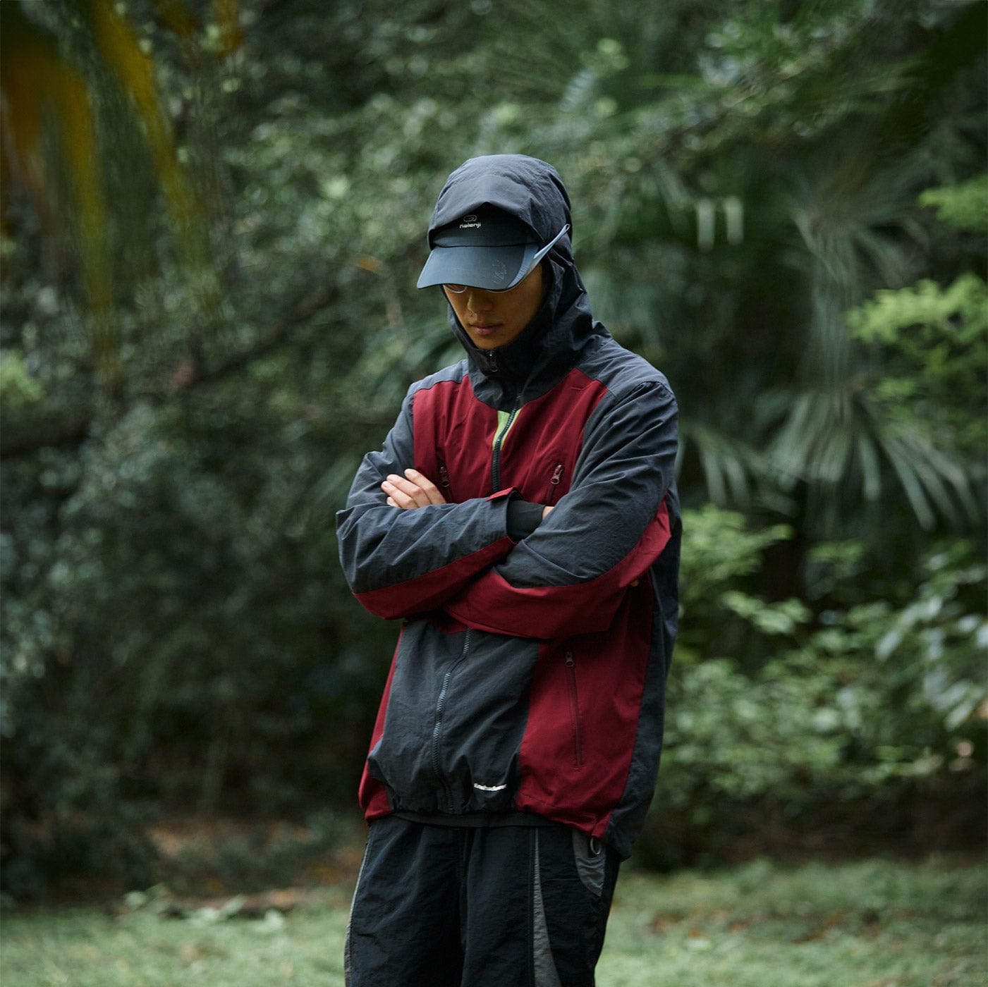 ENSHADOWER 10th Anniversary Spliced Contrasted Windbreaker