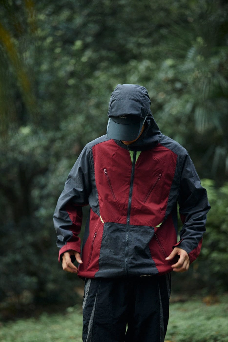 ENSHADOWER 10th Anniversary Spliced Contrasted Windbreaker