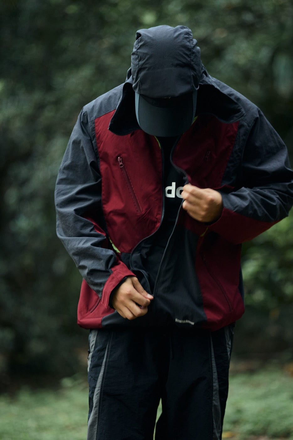 ENSHADOWER 10th Anniversary Spliced Contrasted Windbreaker