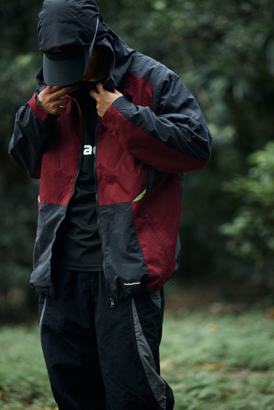 ENSHADOWER 10th Anniversary Spliced Contrasted Windbreaker