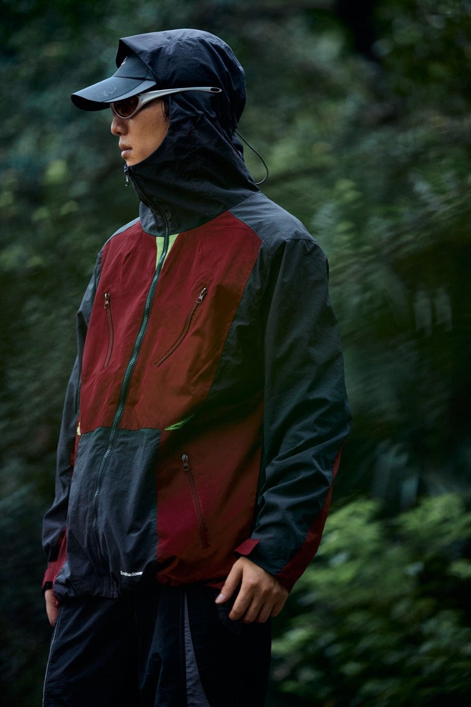 ENSHADOWER 10th Anniversary Spliced Contrasted Windbreaker