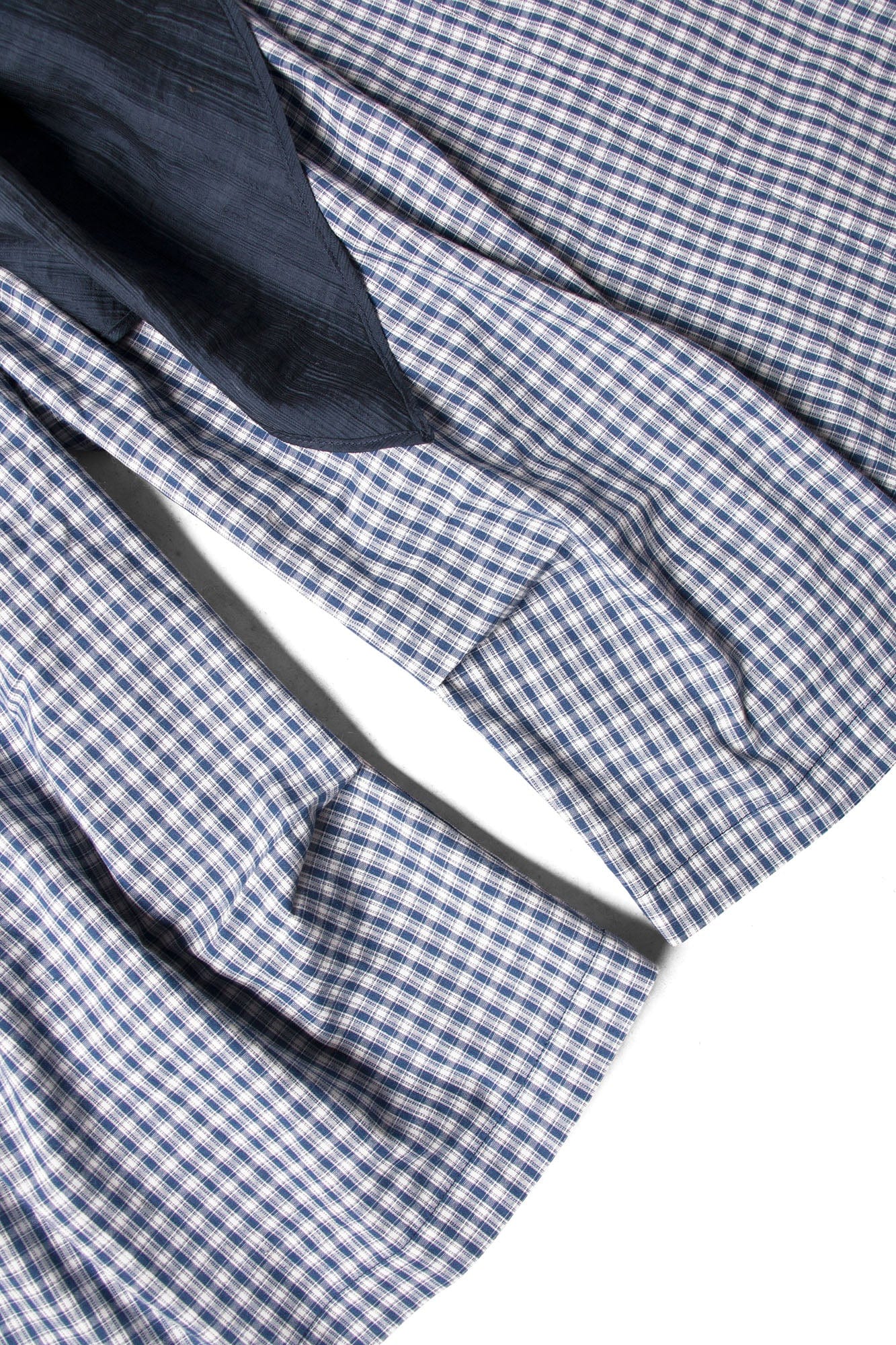 RELABEL Detachable Scarf Grid Pleated Shorts