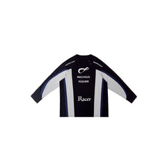 MIICHOUS Contrast Spliced Racing UV Protection Long-Sleeve Tee