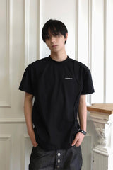 SSIN7 Spliced Padded Shoulder Mock T-Shirt