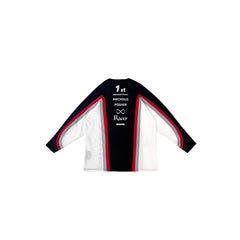 MIICHOUS Arc Panelled UV Protection Button-Neck Long-Sleeve Tee