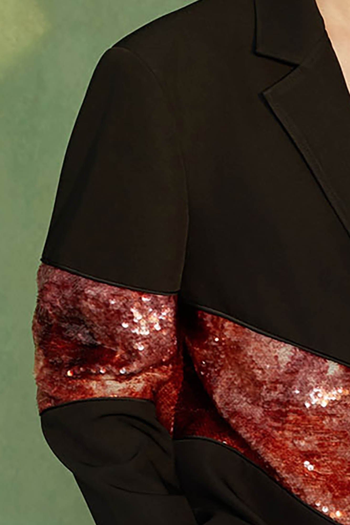 JIECHI The Afterglow Asymmetrical Blazer
